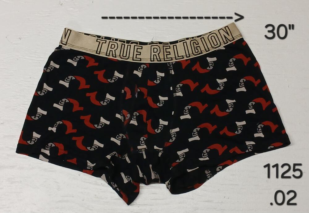 Ture Religion (Large) Black Cotton Relaxed Boxer Briefs